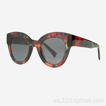 Gafas de sol de mujer de acetato de ojo de gato de moda